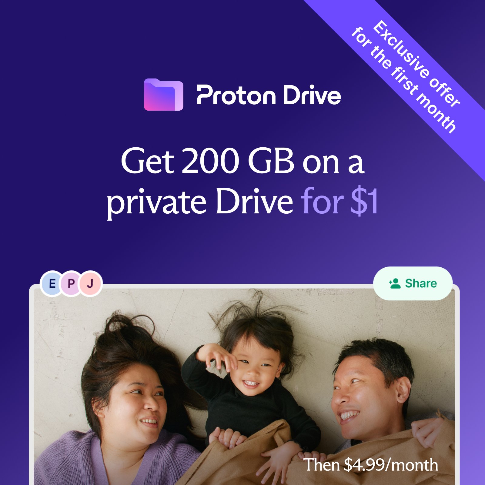 Proton Drive $1 Promo Proton Drive Promotional Offer For Storage